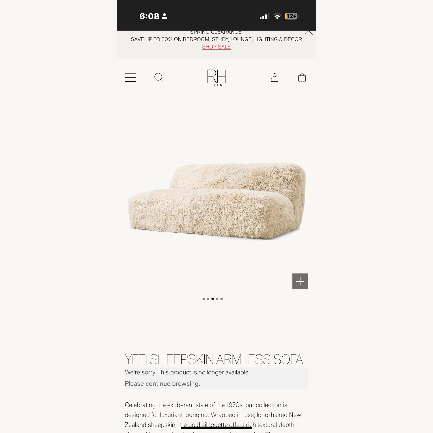 RH Yeti Sheepskin Sectional - image-1
