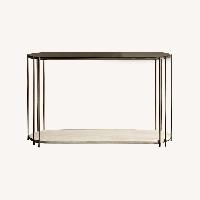 West Elm Messina Console - Bianco Crema Marble