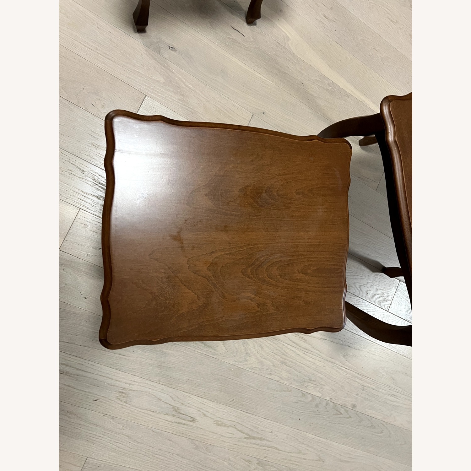 Walnut Stackable Side Tables x3 - image-2