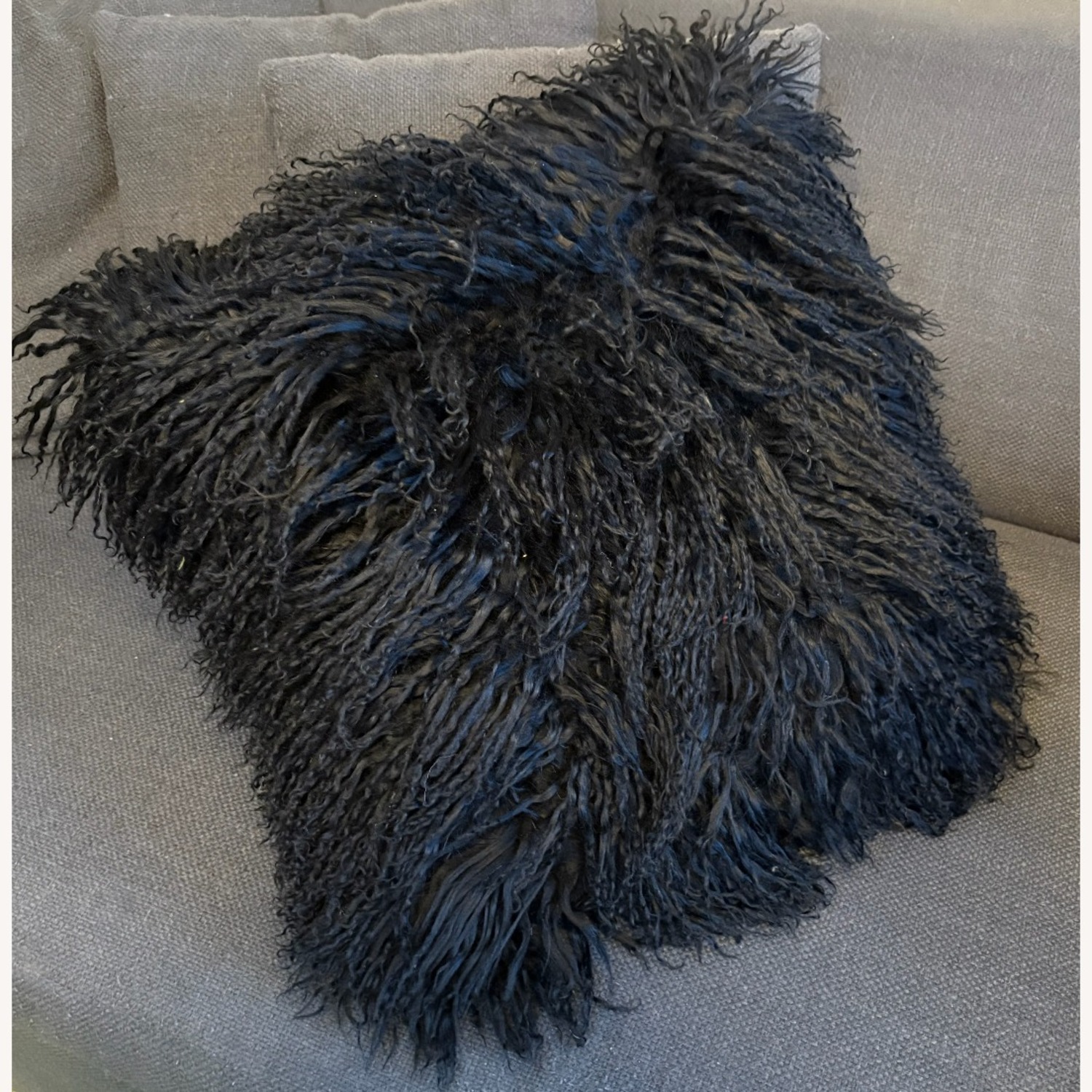 Jonathan Adler Mongolian Sheepskin Pillow  - image-3