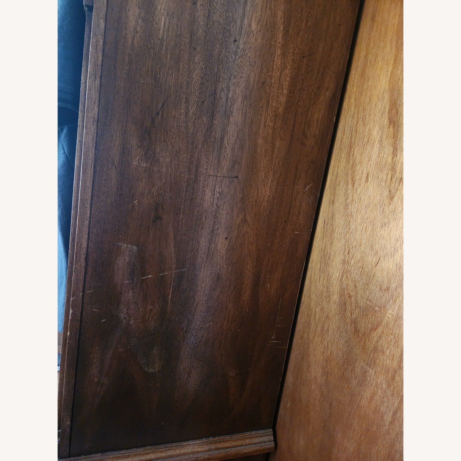 Vintage Wood Armoire Cabinet - image-7