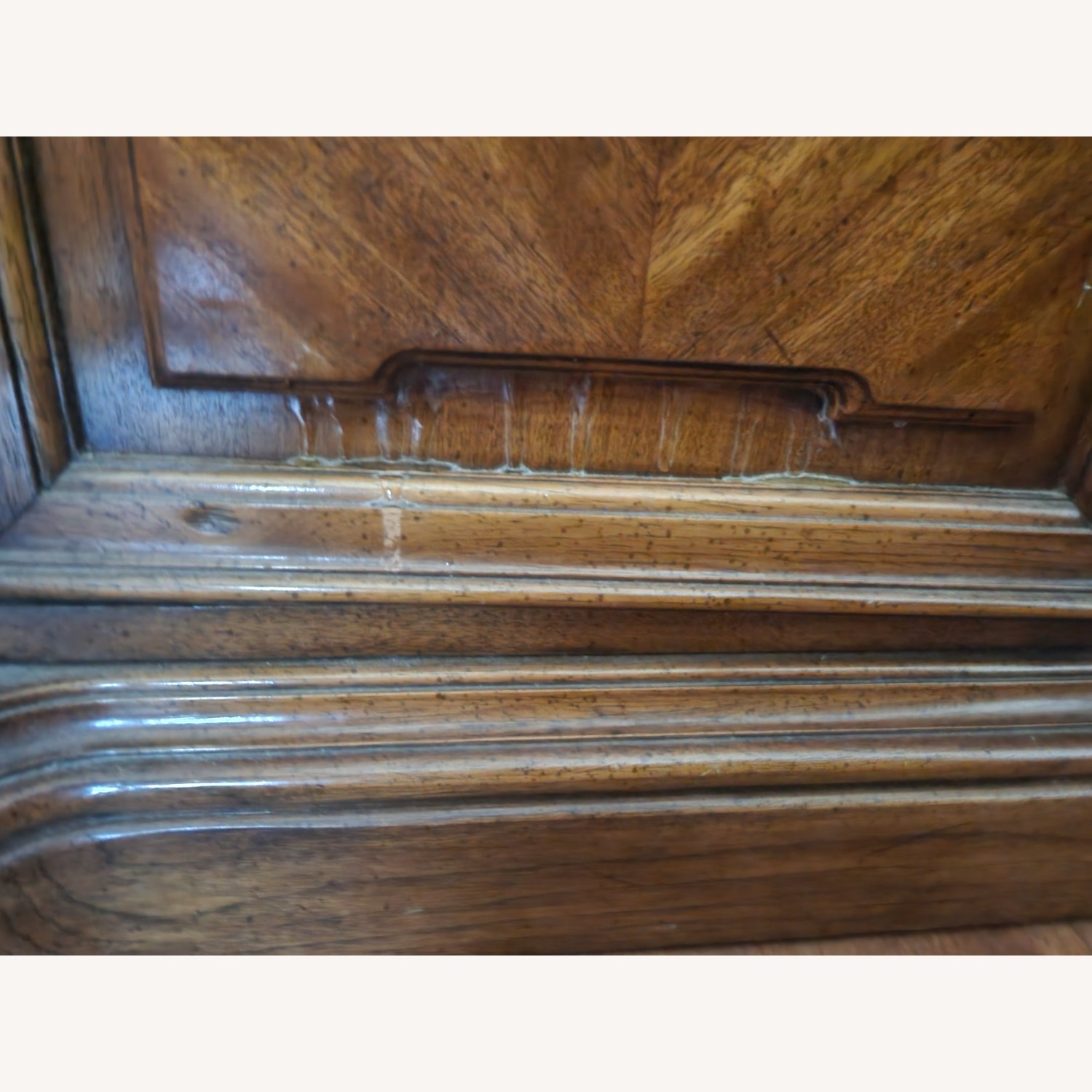 Vintage Wood Armoire Cabinet - image-5