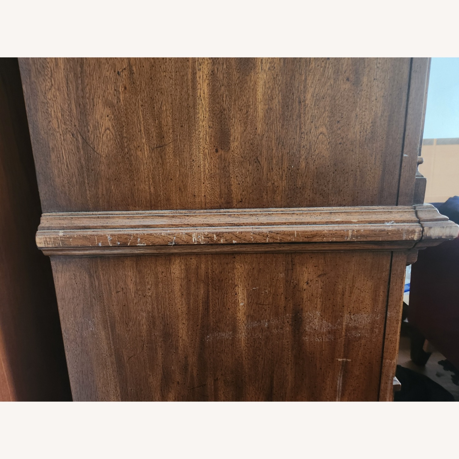 Vintage Wood Armoire Cabinet - image-10
