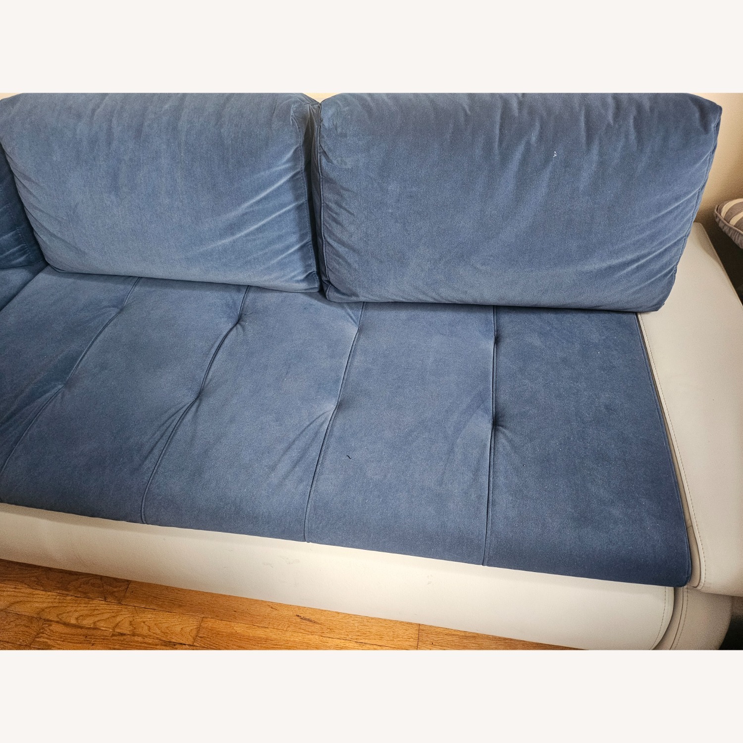 Custom Cloth and Italian Leather Sectional - image-6