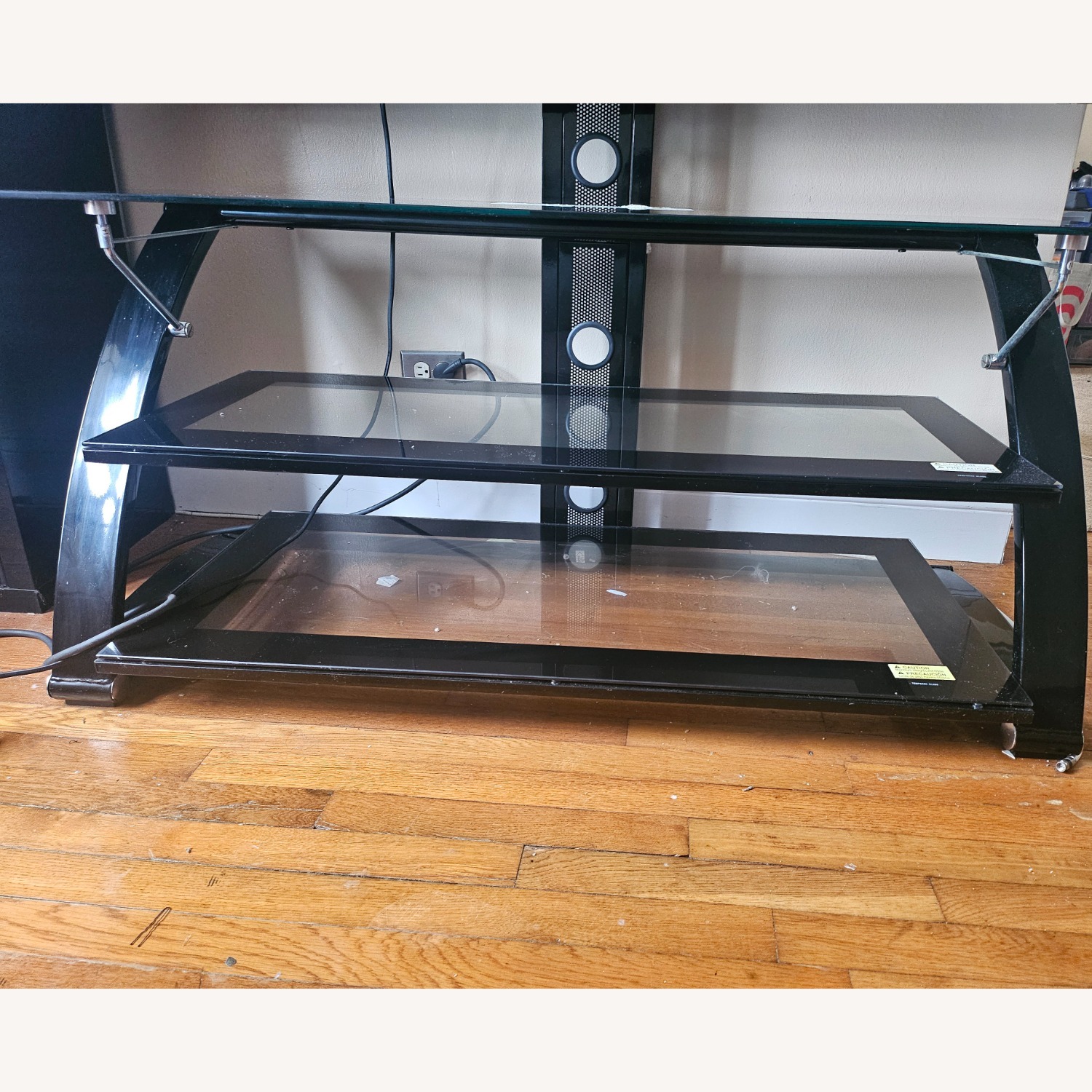 3 Tier TV Stand with Adjustable Mount - image-1