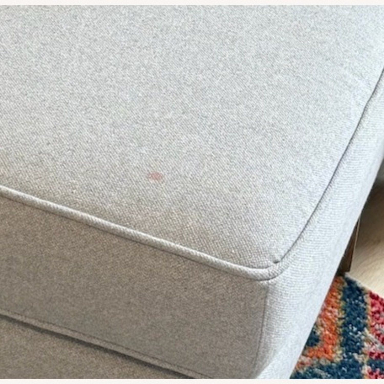 Pottery Barn Accent Wingback Chair & Ottoman - image-3