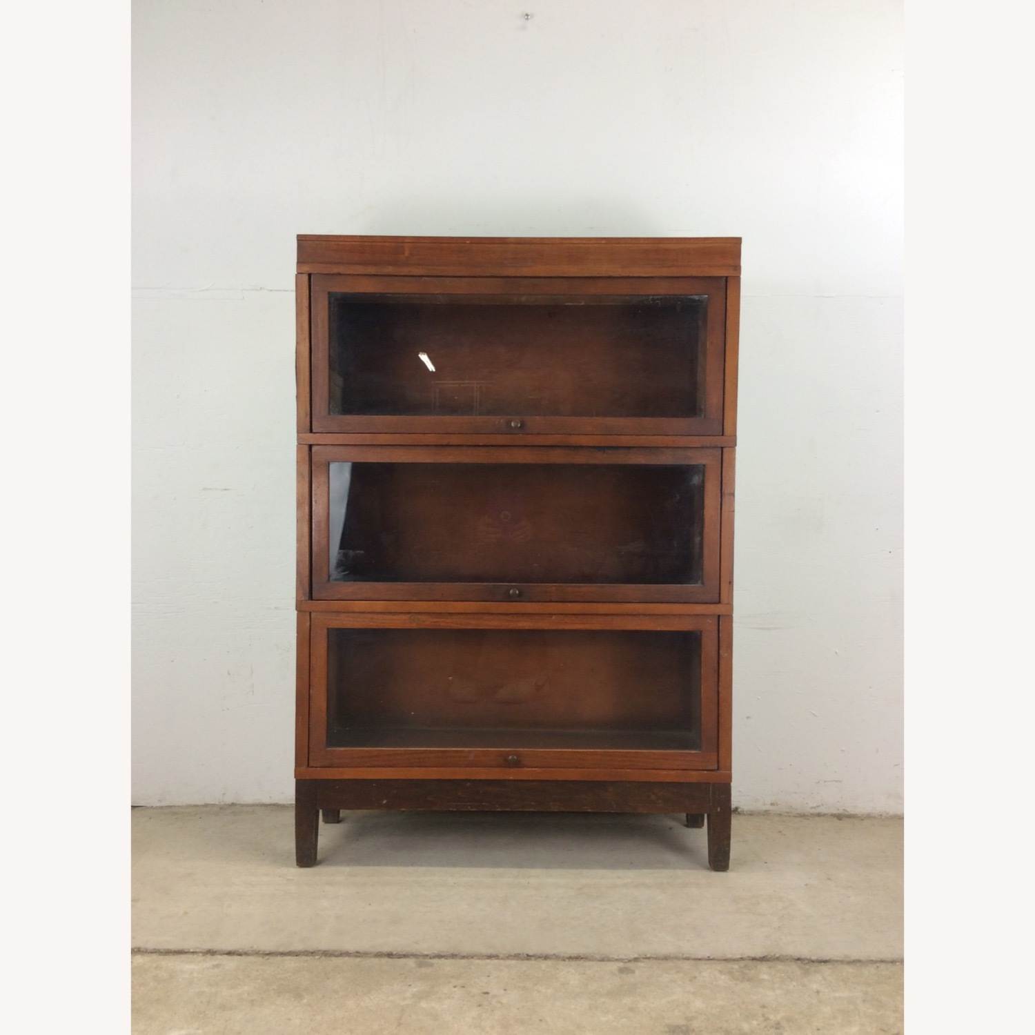 Antique 3 Barrister Bookcase by Globe Wernicke - image-1