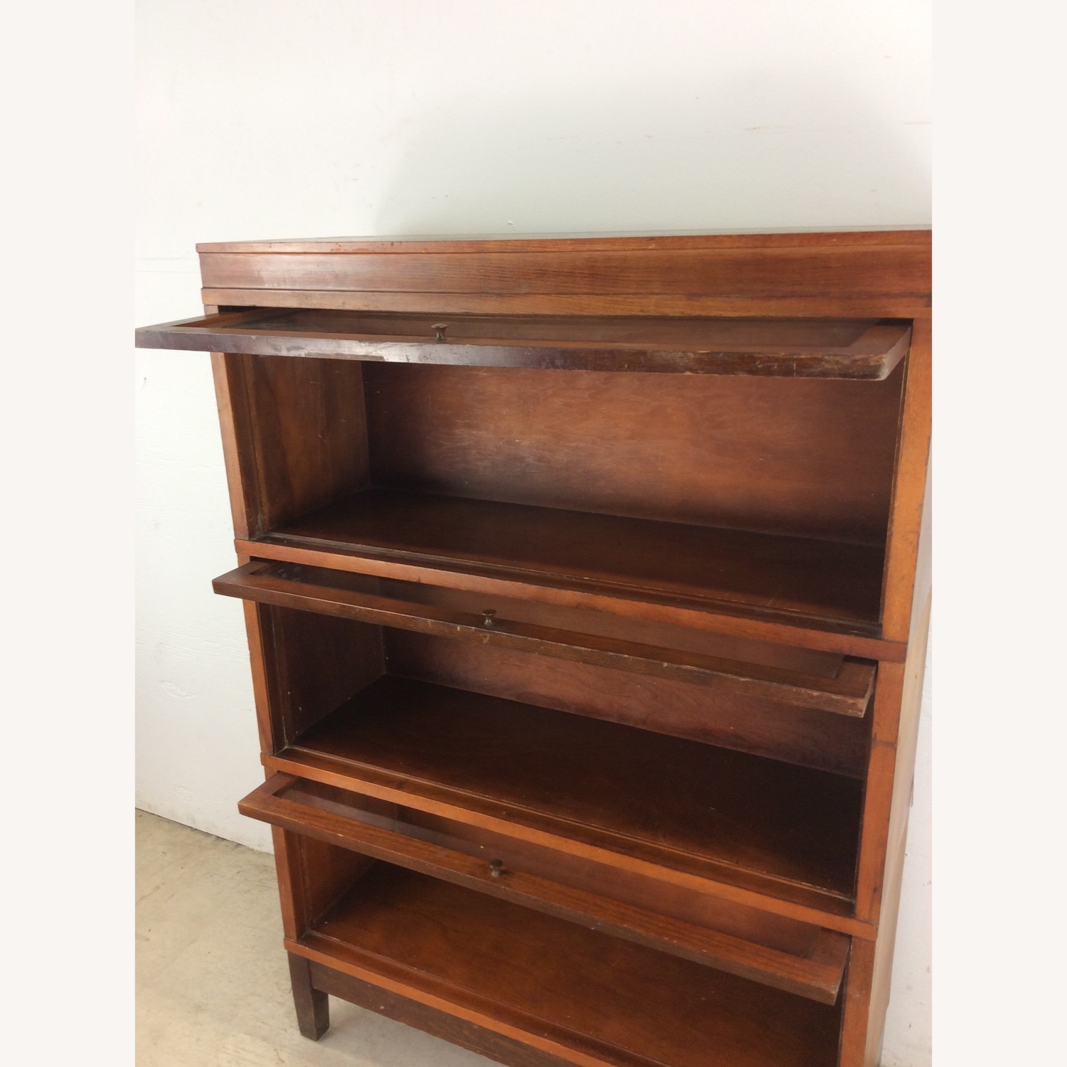Antique 3 Barrister Bookcase by Globe Wernicke - image-28