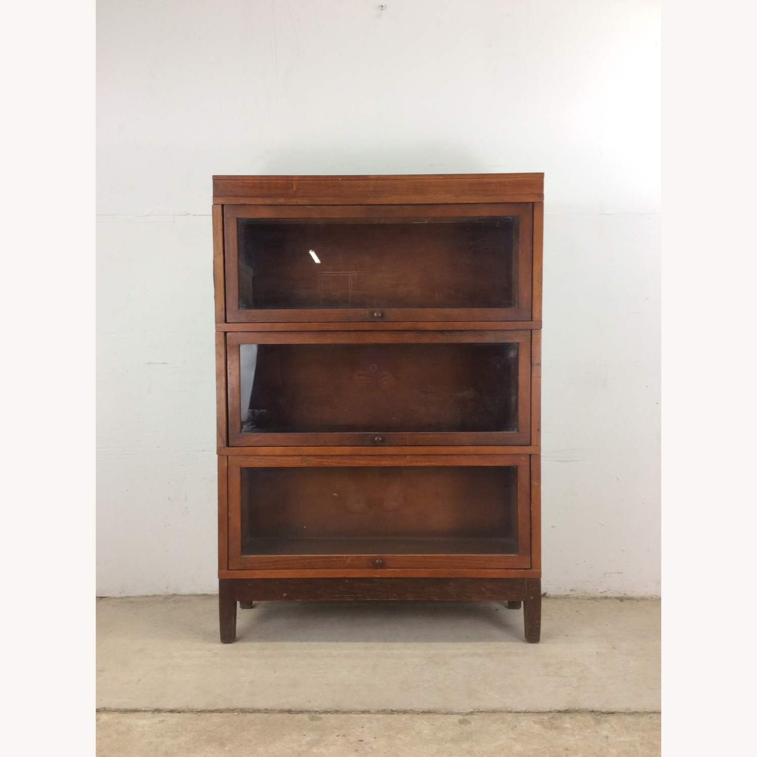 Antique 3 Barrister Bookcase by Globe Wernicke - image-2