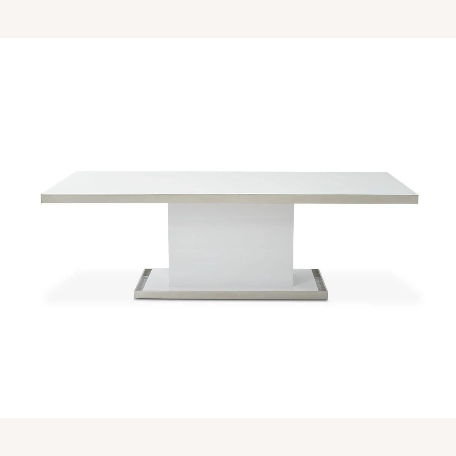 Scandinavian Design White 94” Dining Table set - image-5