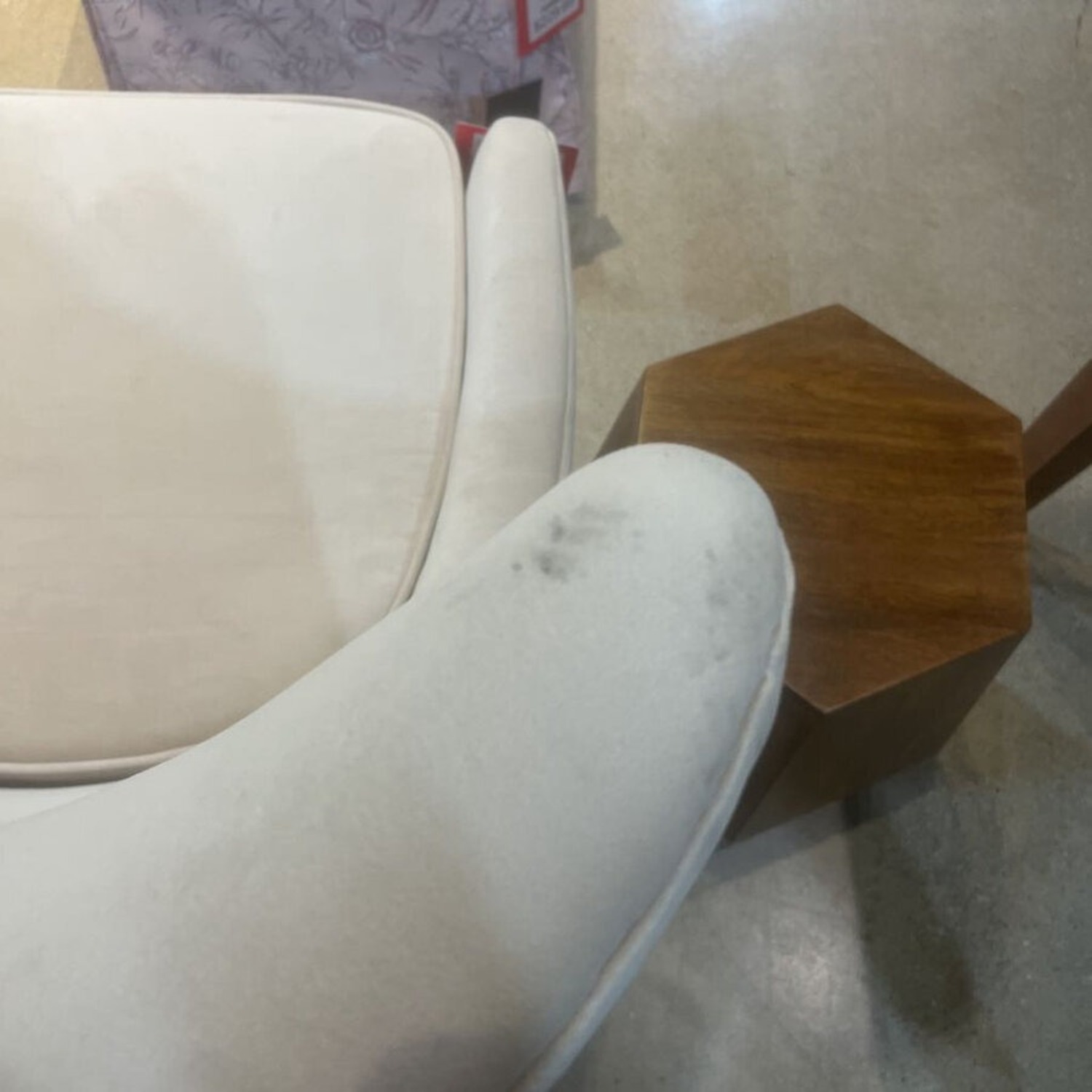Modern Wingback Velvet Chair - image-5