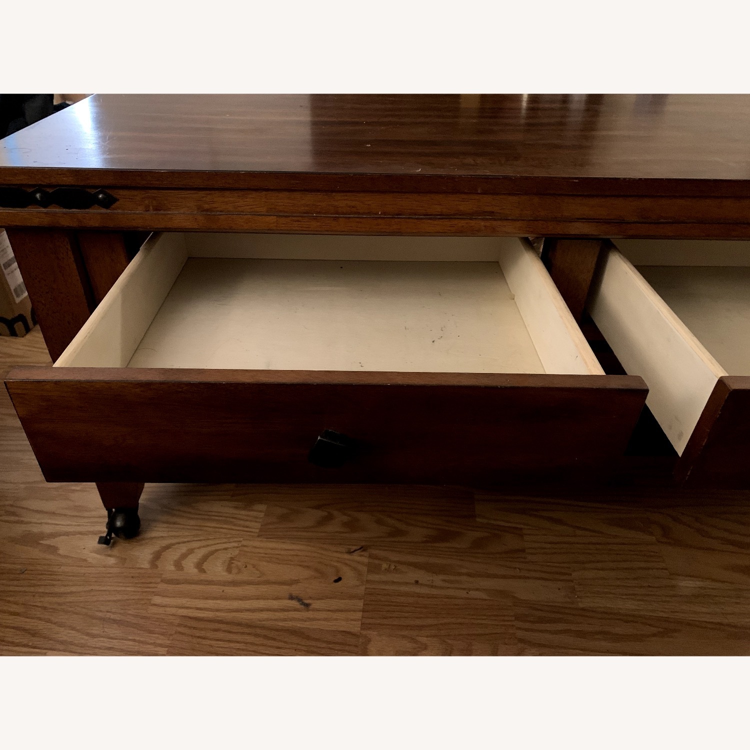 Large Wooden Coffee Table - image-8