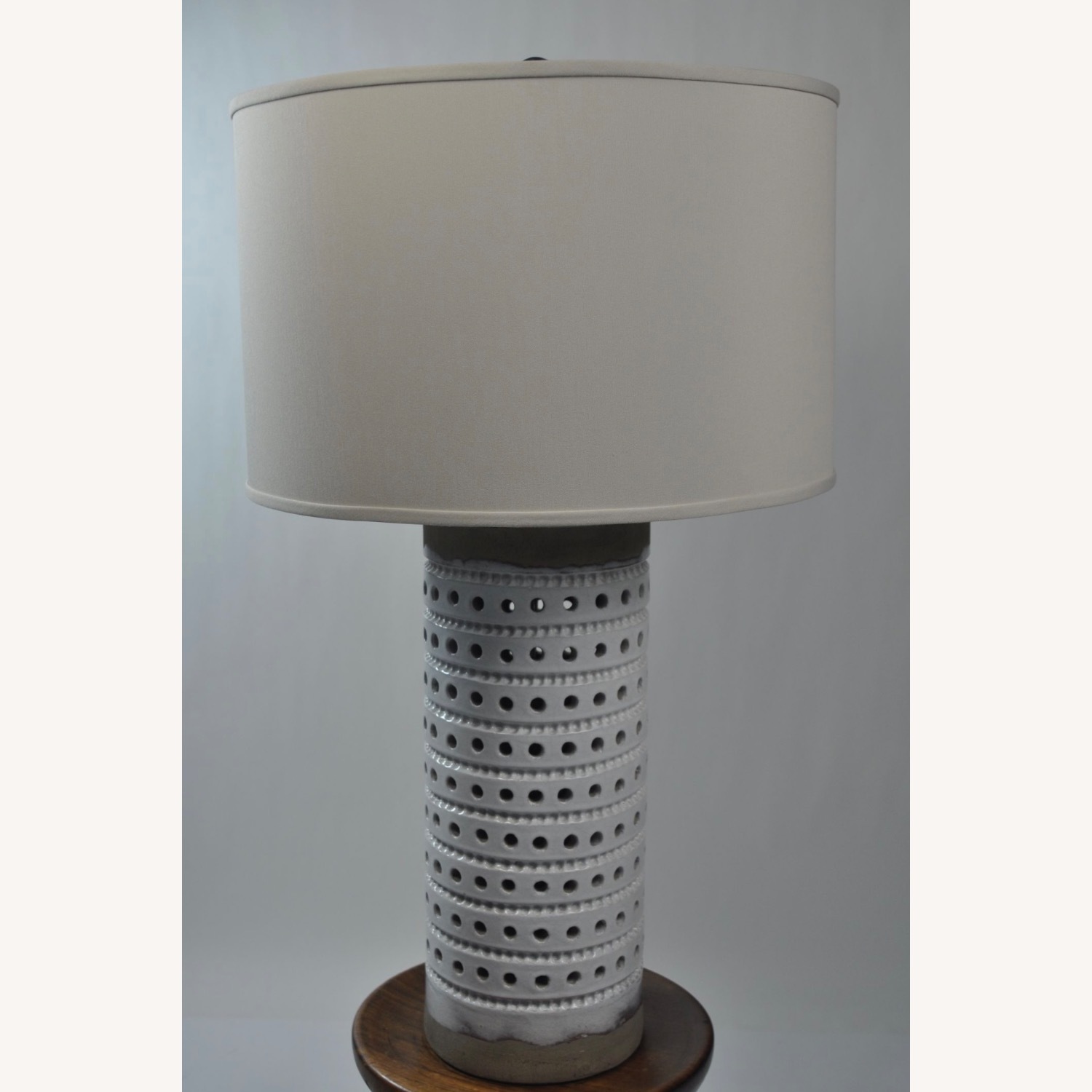 Mecox Round Rustic Terracotta Table Lamps - image-2