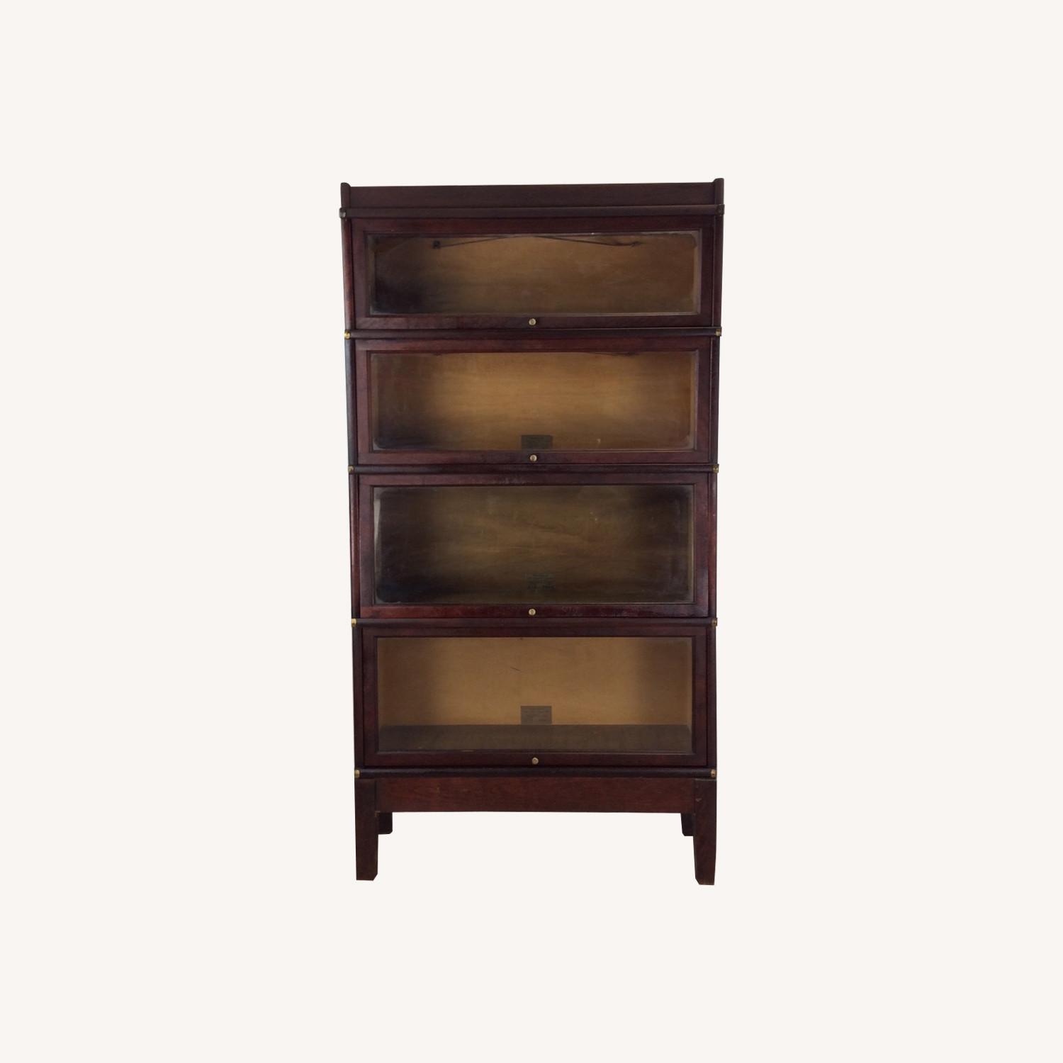 Antique Globe Wernicke 4 Barrister Bookcase - image-0