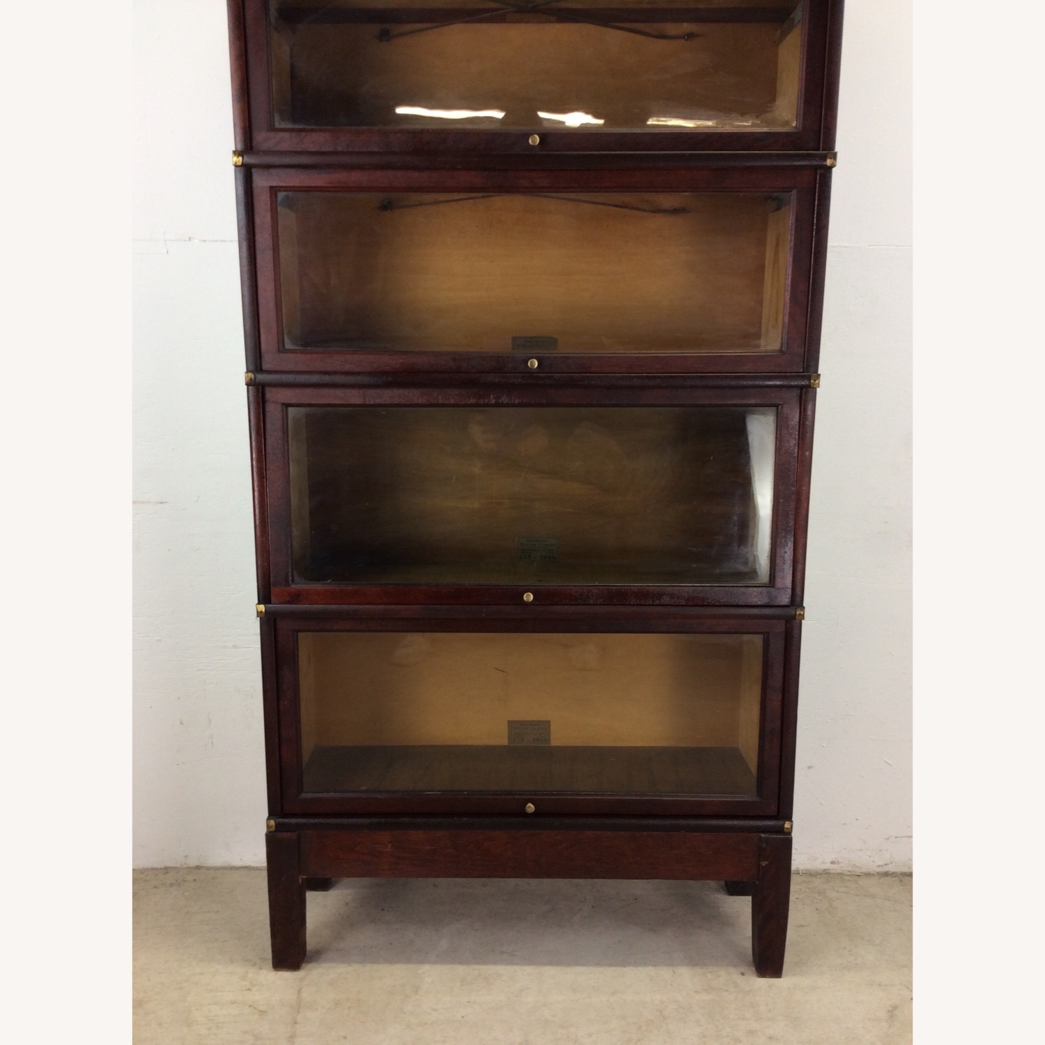 Antique Globe Wernicke 4 Barrister Bookcase - image-2