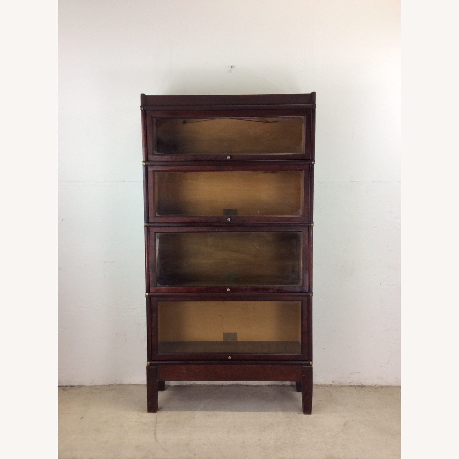 Antique Globe Wernicke 4 Barrister Bookcase - image-1
