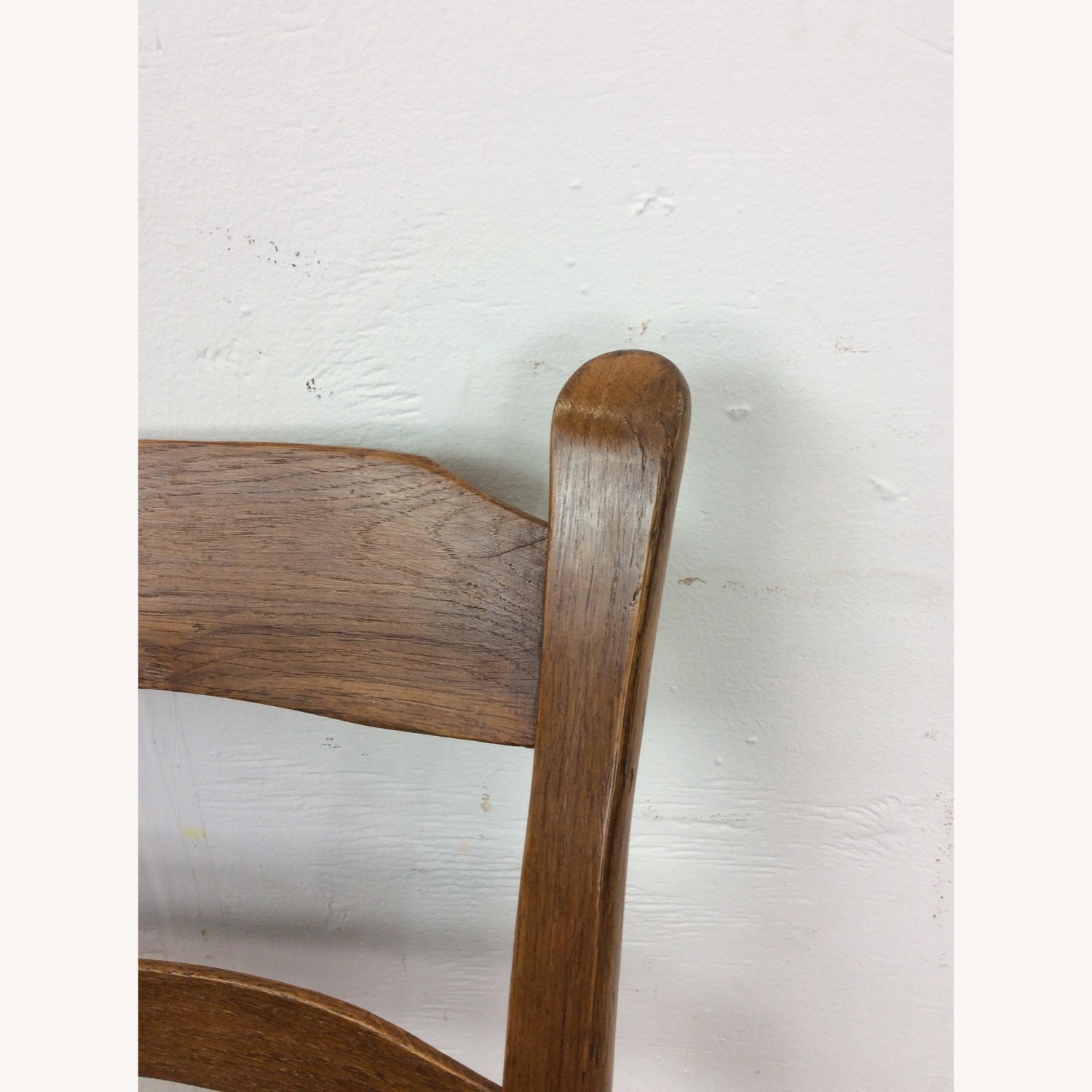 Antique Ladder Back Writing Chair with Rush Seat - image-13