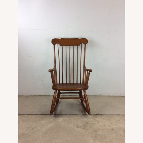 Used Mid Century Maple Rocking Chair with Spindle Back for sale on AptDeco