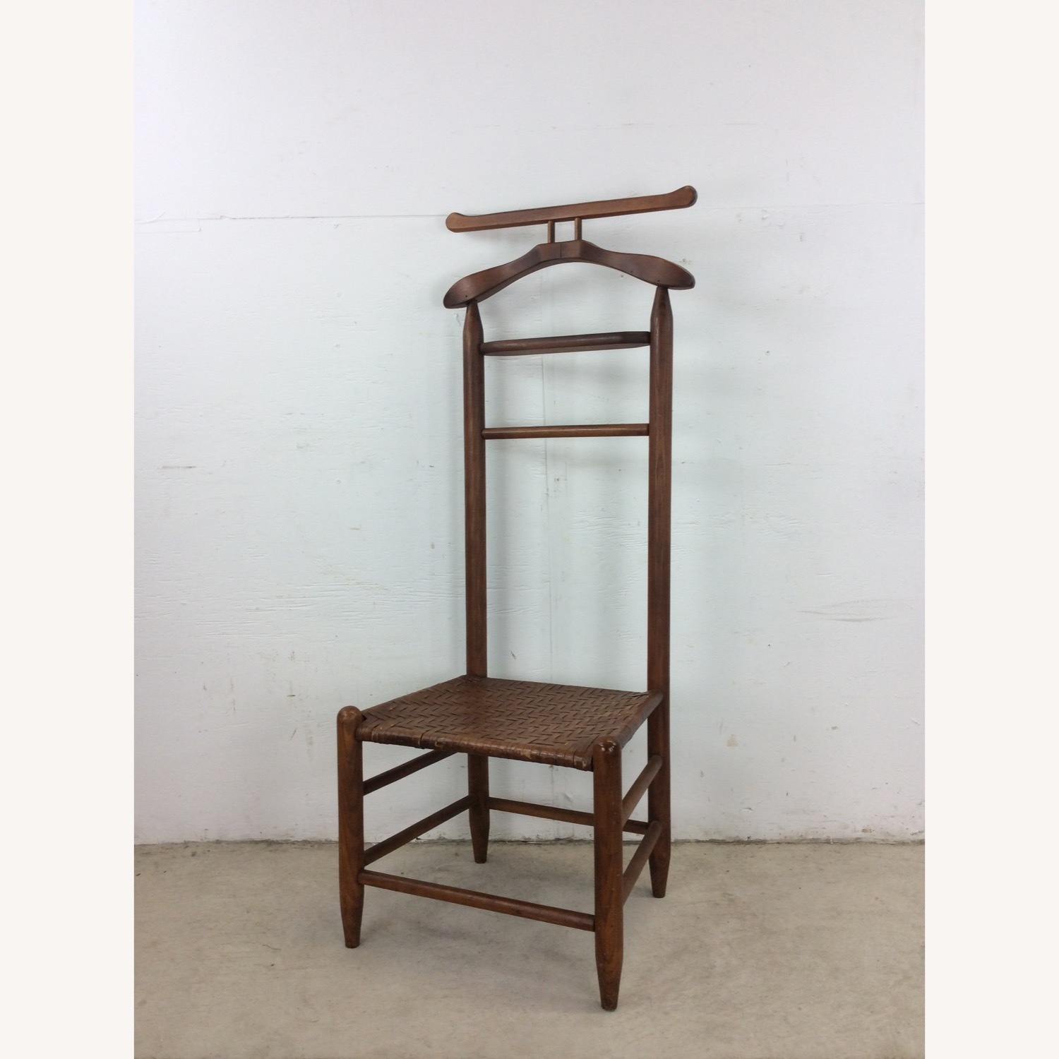 Mid Century Gentleman's Valet with Woven Seat - image-10