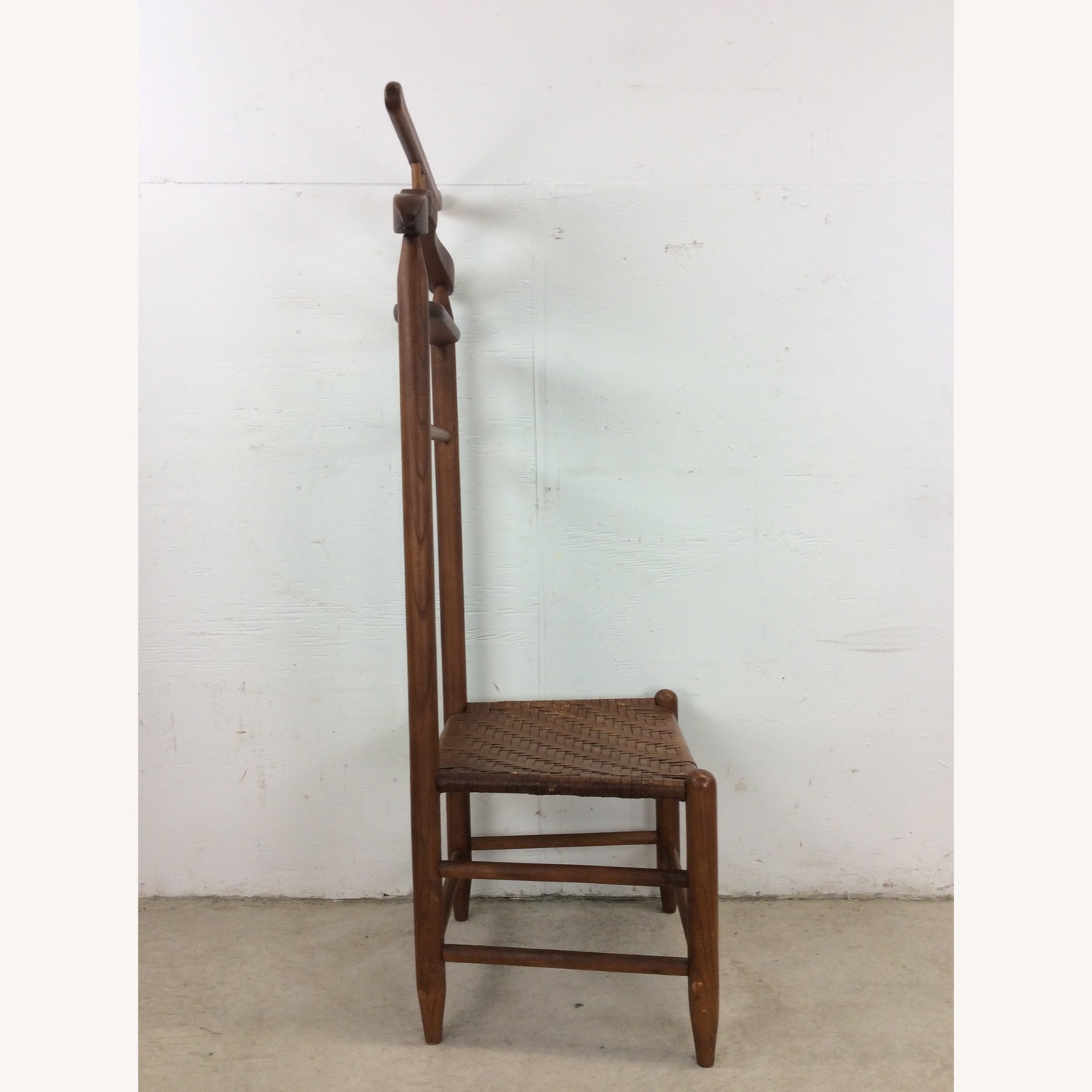 Mid Century Gentleman's Valet with Woven Seat - image-18