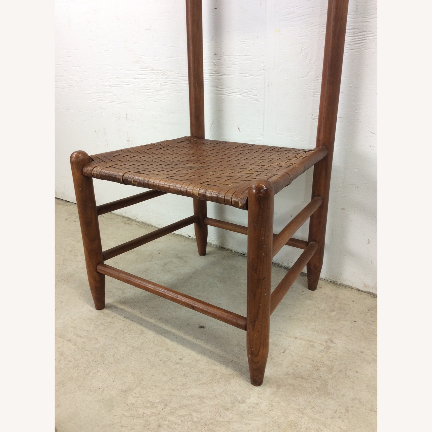 Mid Century Gentleman's Valet with Woven Seat - image-9