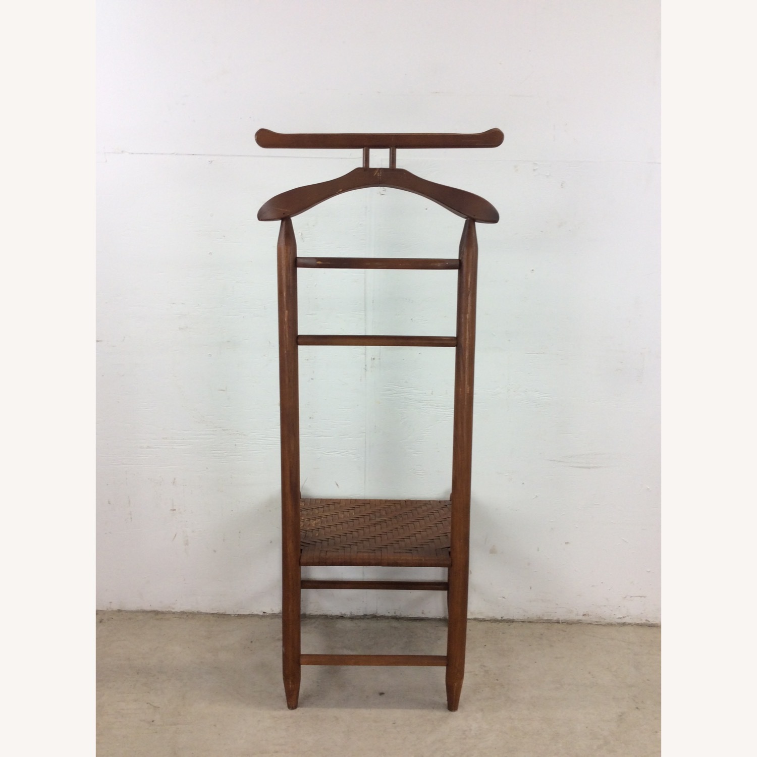 Mid Century Gentleman's Valet with Woven Seat - image-15