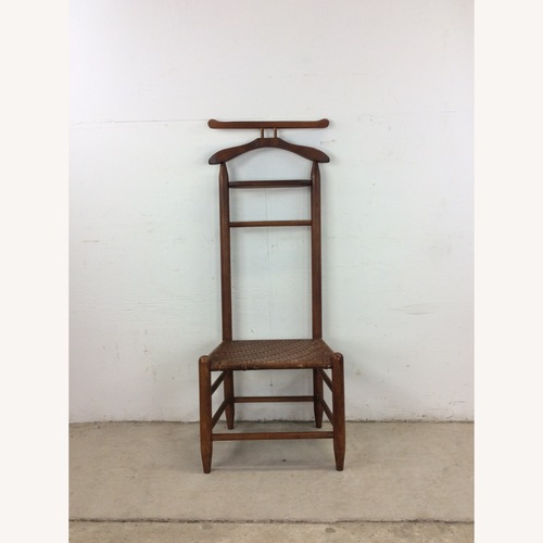 Used Mid Century Gentleman's Valet with Woven Seat for sale on AptDeco