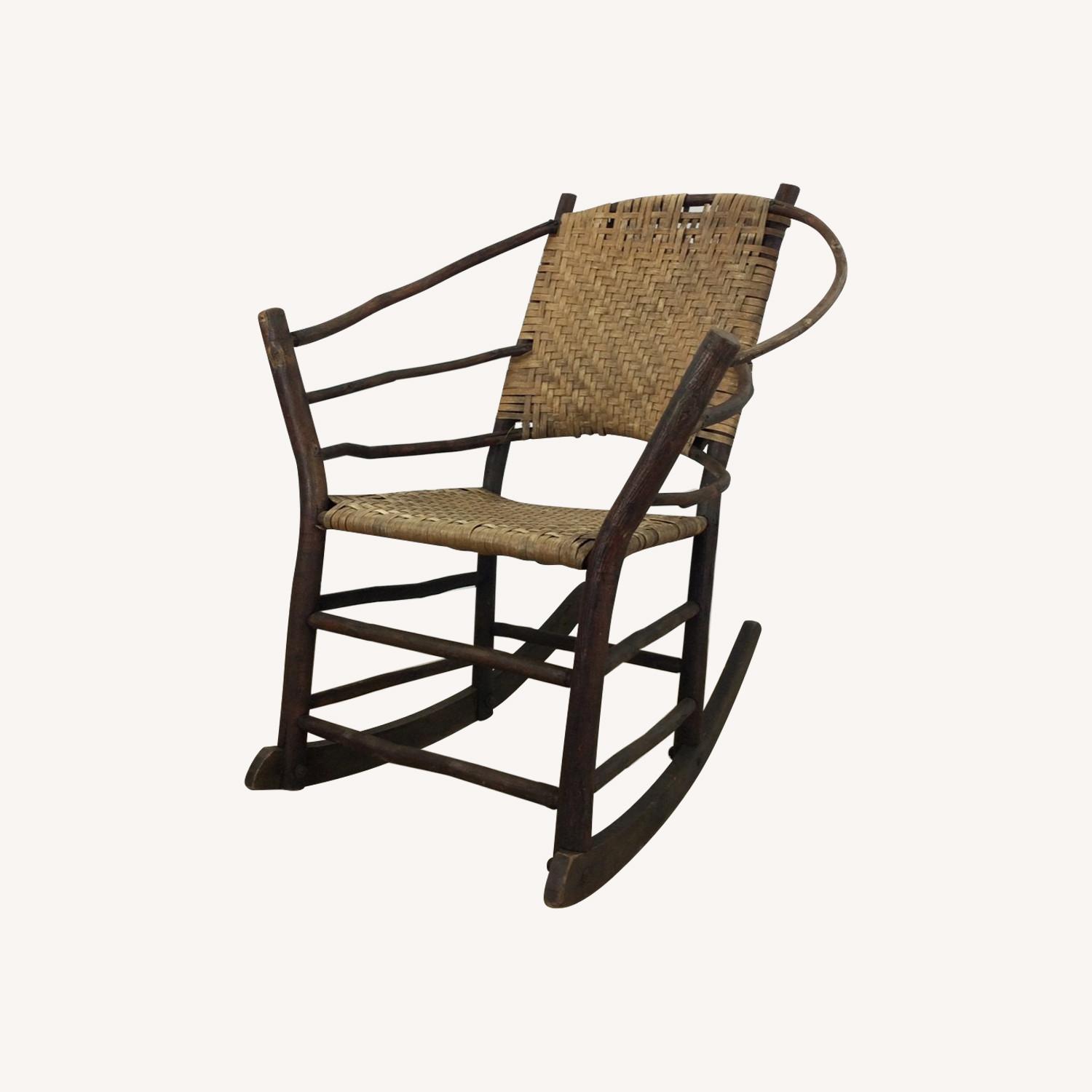 Old Hickory Adirondack Style Rocking Chair - image-0