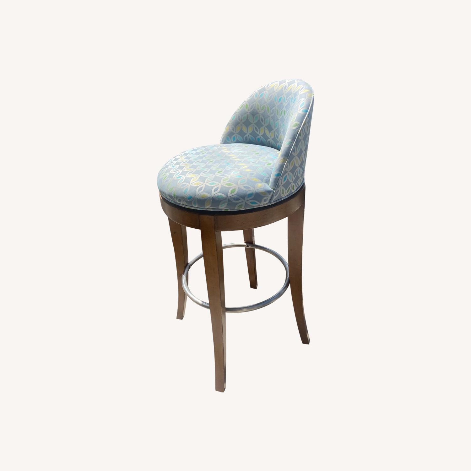 Kravet Swivel Barstools - Pair - image-8