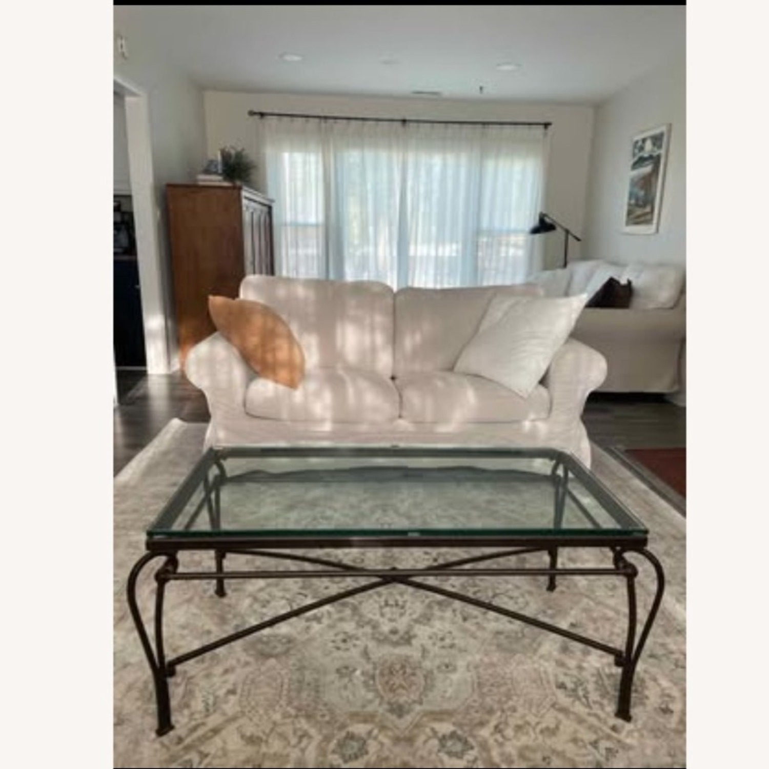 Brutalist Wrought Iron Coffee Table - image-2