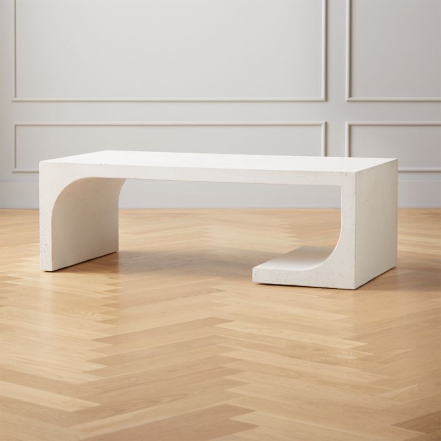 CB2 Slope Cement Coffee Table - image-2