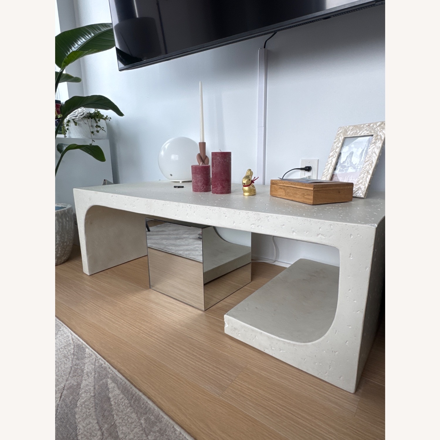 CB2 Slope Cement Coffee Table - image-3