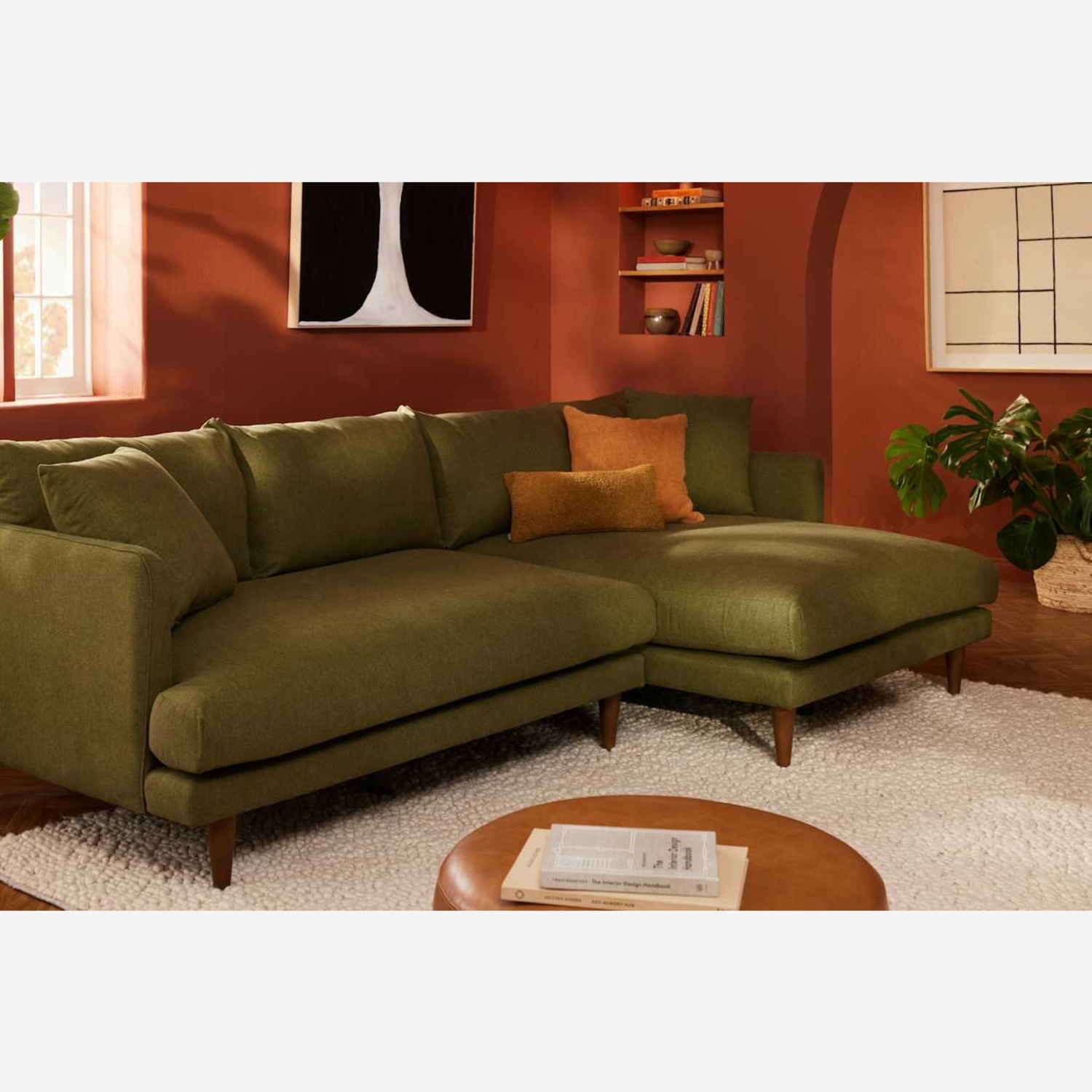 Joybird Lewis Sectional Faithful Olive - image-4