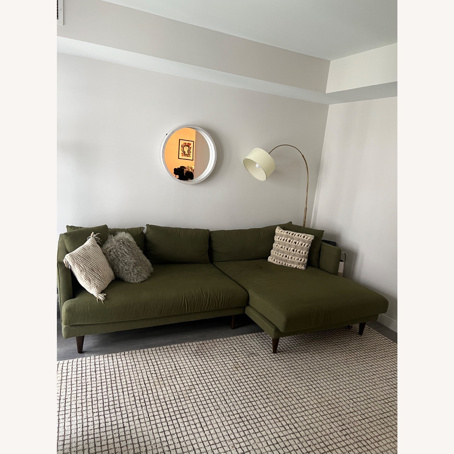 Joybird Lewis Sectional Faithful Olive - image-2