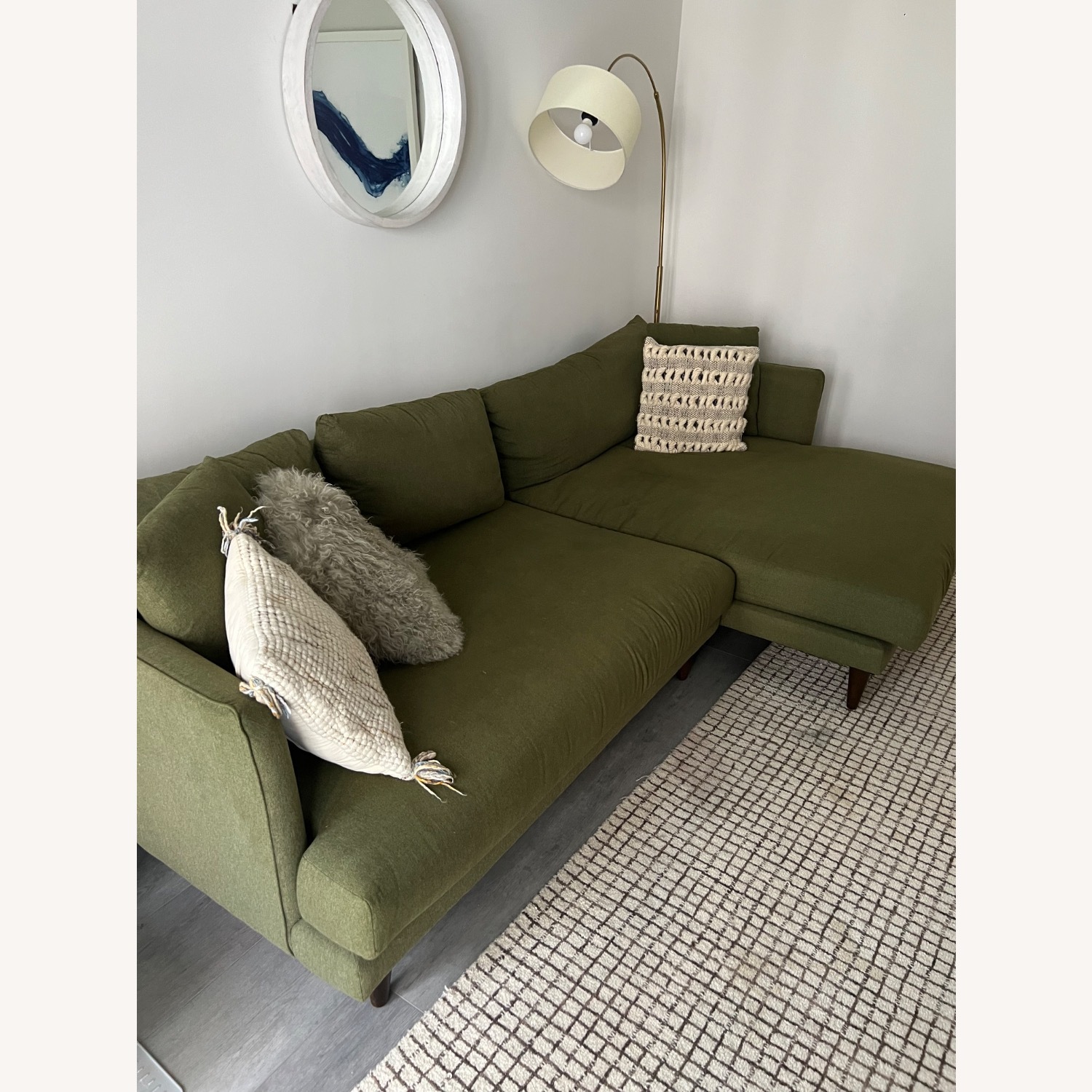 Joybird Lewis Sectional Faithful Olive - image-1