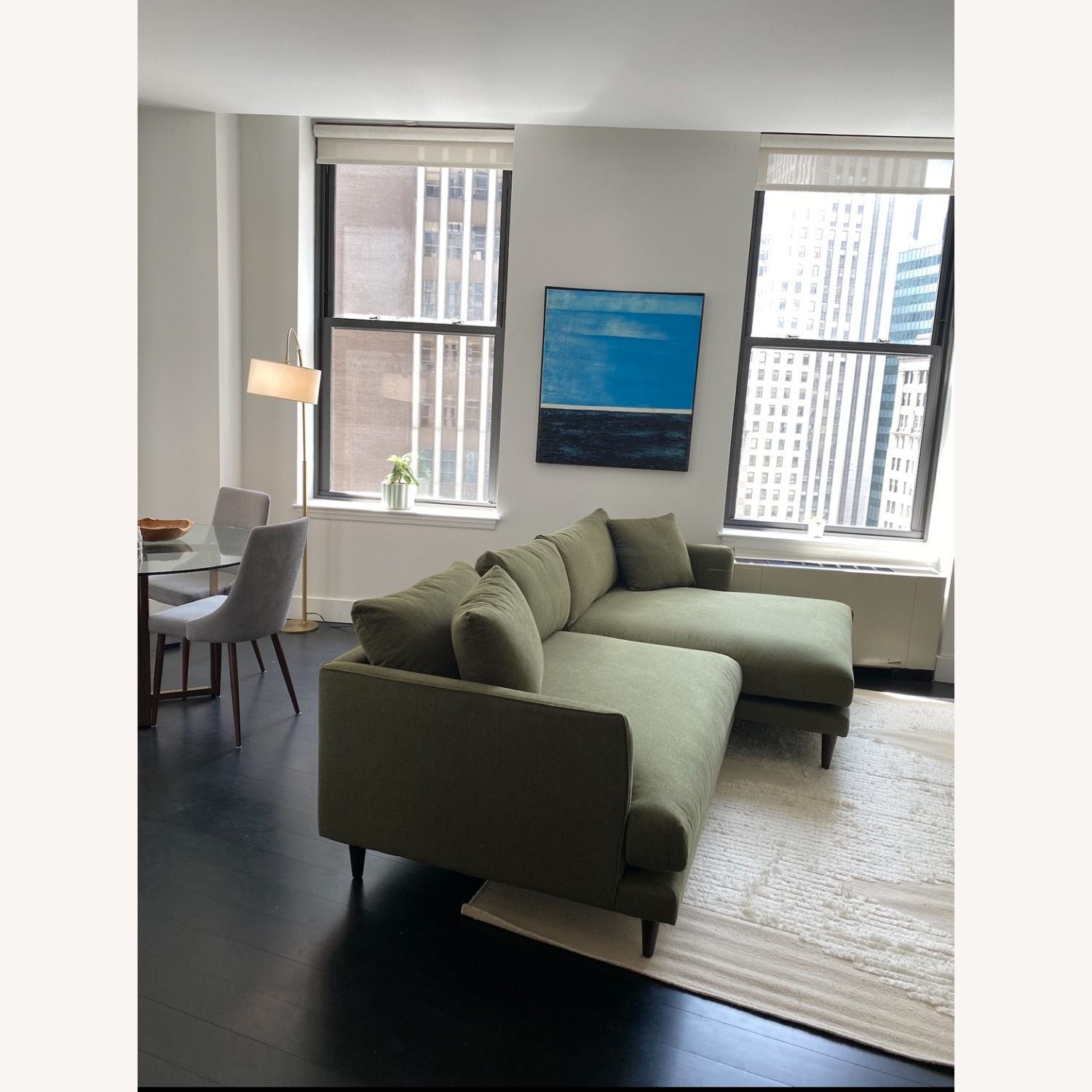 Joybird Lewis Sectional Faithful Olive - image-3