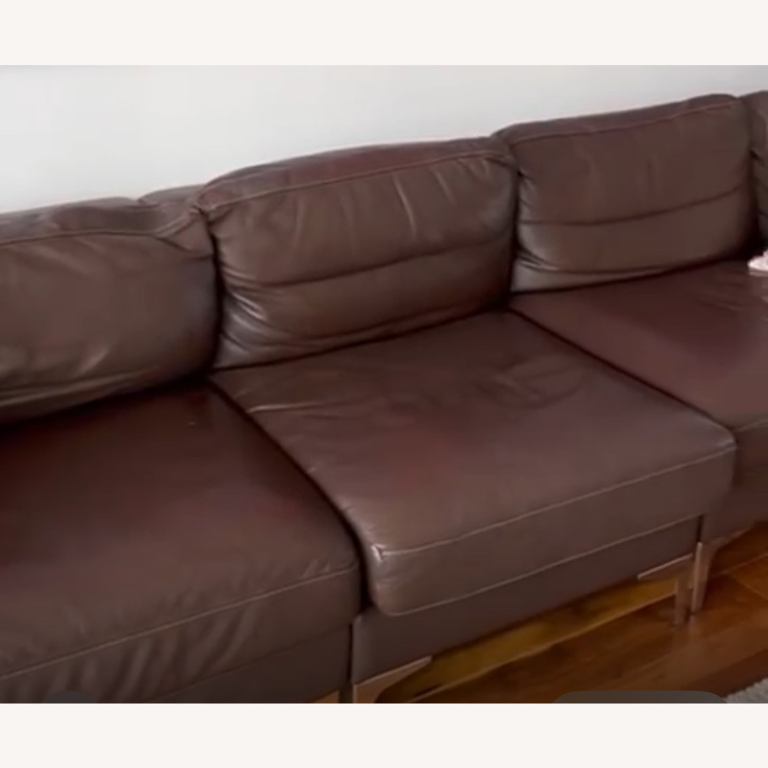 Design Within Reach Leather Sectional - image-4