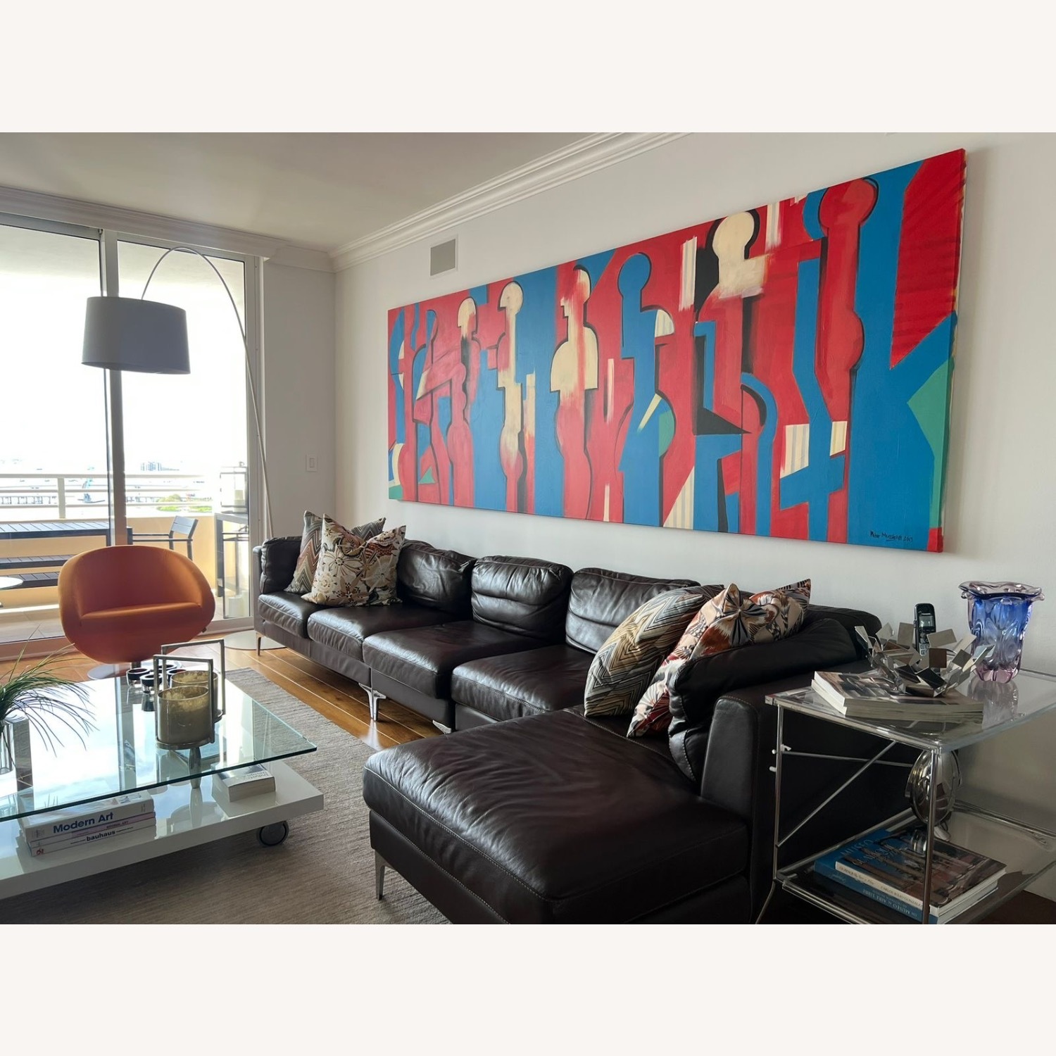 Design Within Reach Leather Sectional - image-1