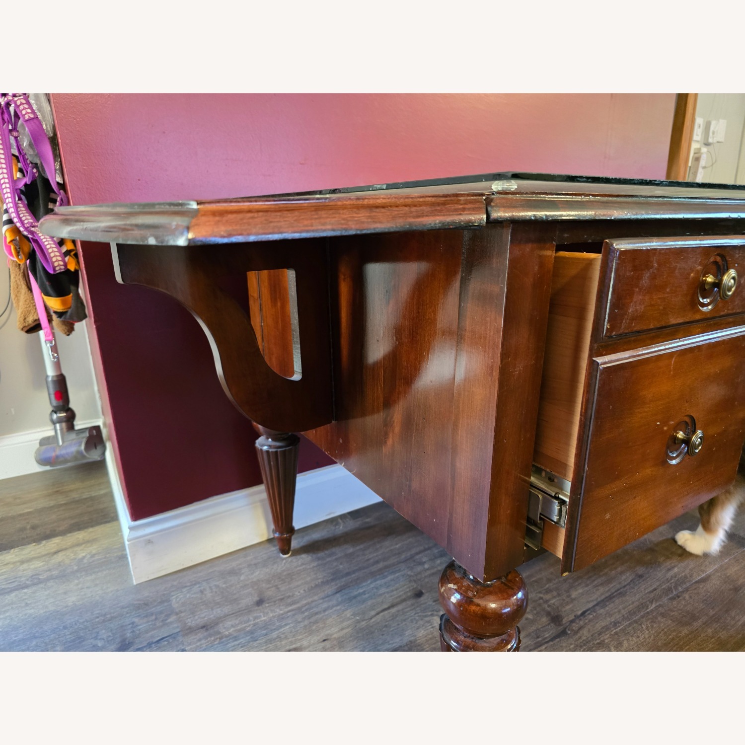 Ethan Allen Executive Desk - image-3