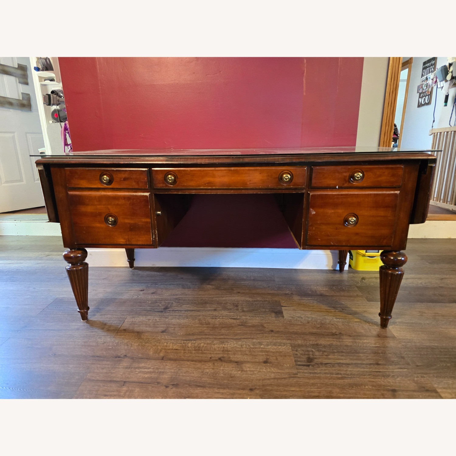 Ethan Allen Executive Desk - image-2