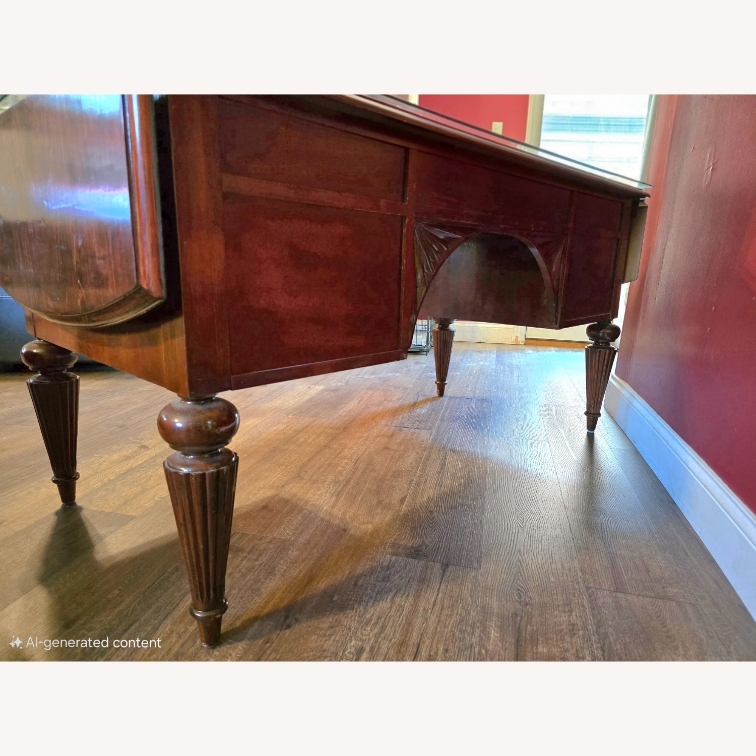 Ethan Allen Executive Desk - image-6