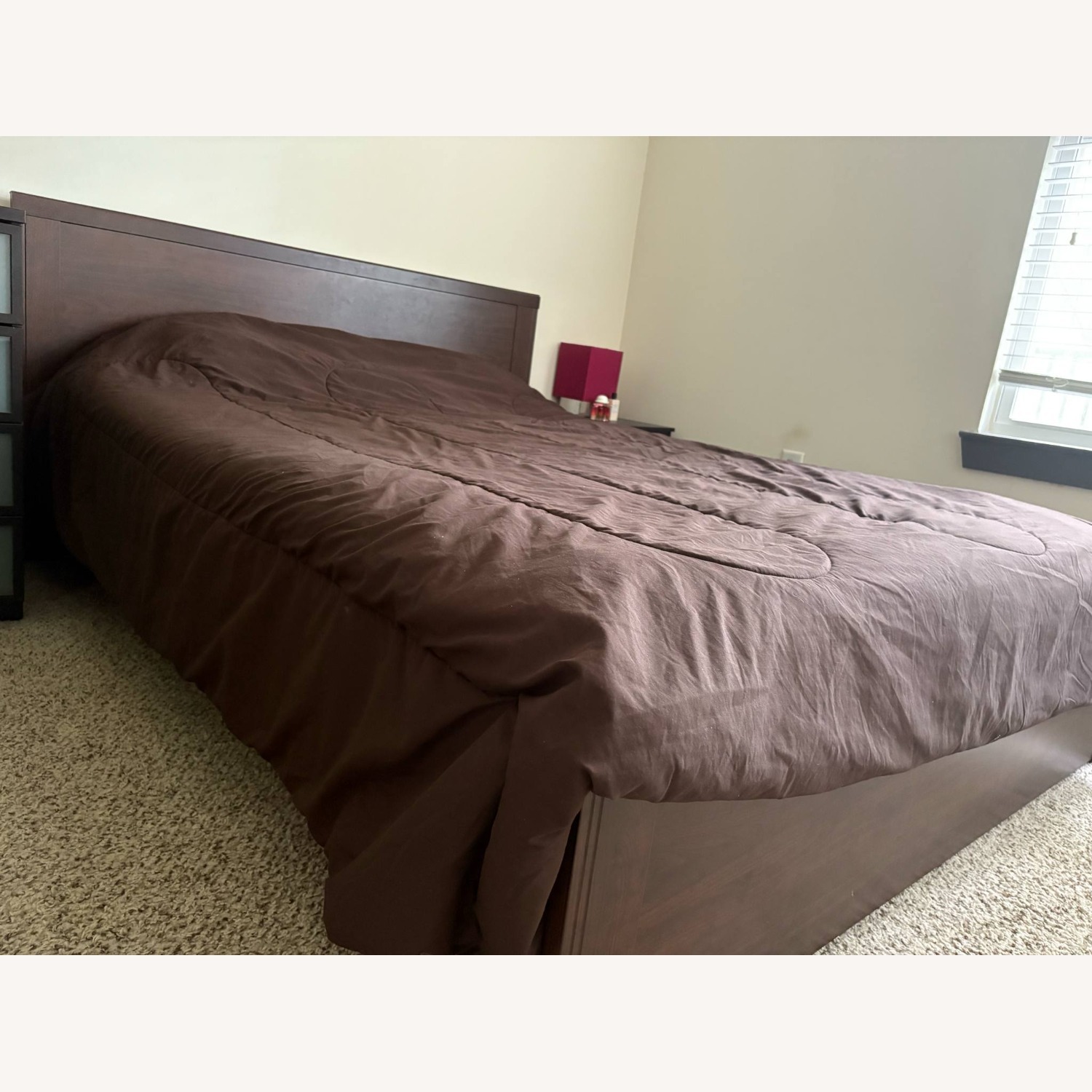 Dark Brown Queen Bed  - image-3