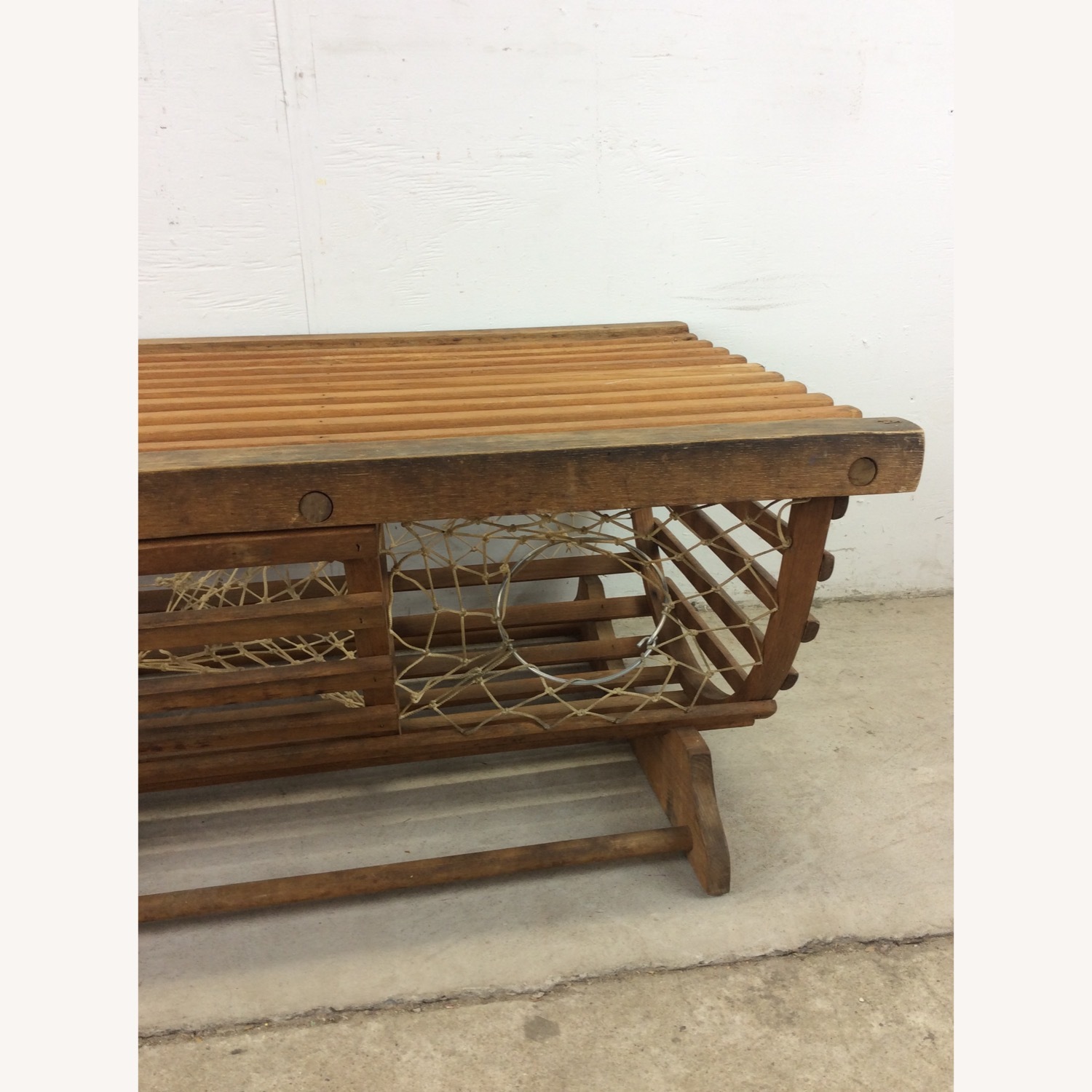 Vintage Repurposed Wooden Lobster Pot Coffee Table - image-44