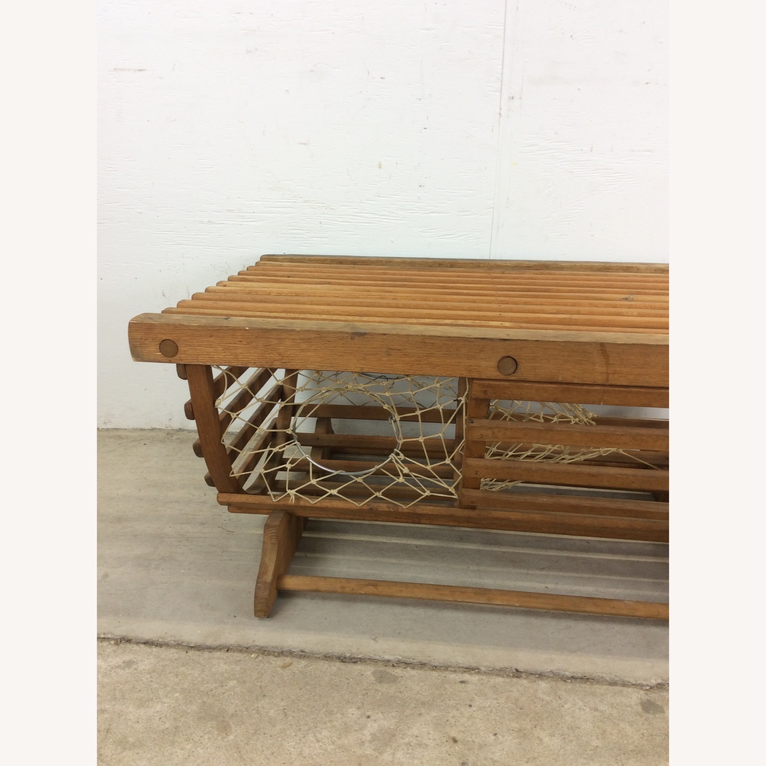 Vintage Repurposed Wooden Lobster Pot Coffee Table - image-27