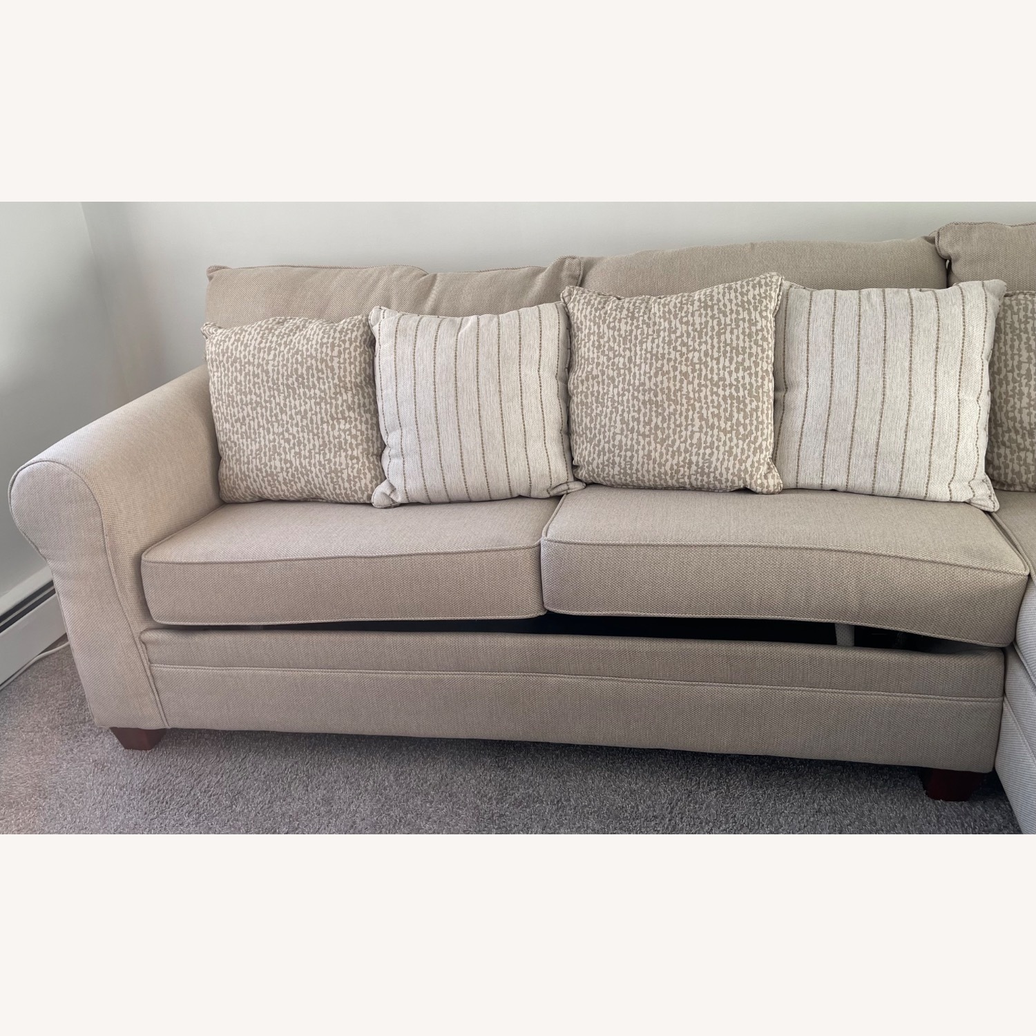 Bob’s Discount Furniture Laurel Beige Sleeper - image-5