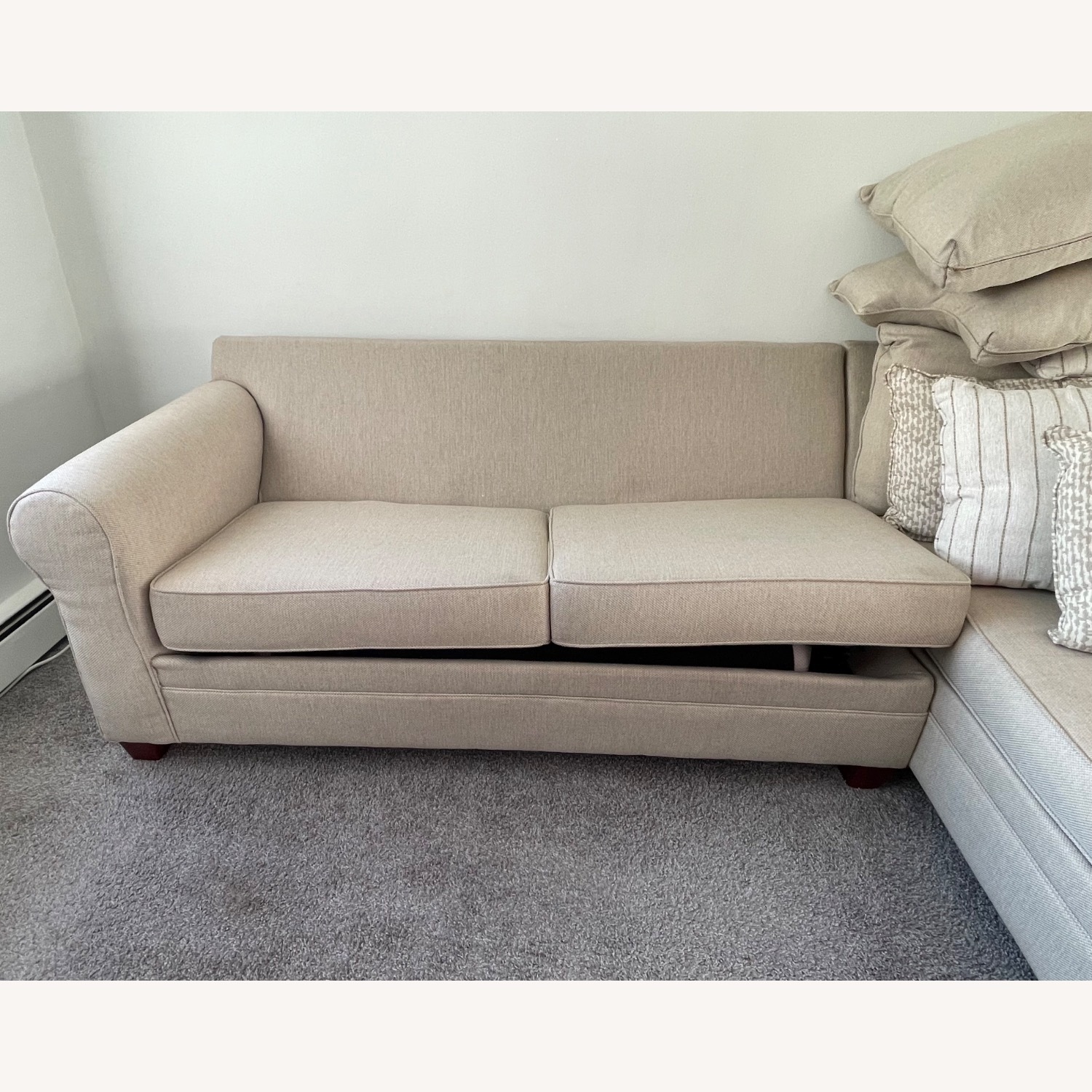 Bob’s Discount Furniture Laurel Beige Sleeper - image-3