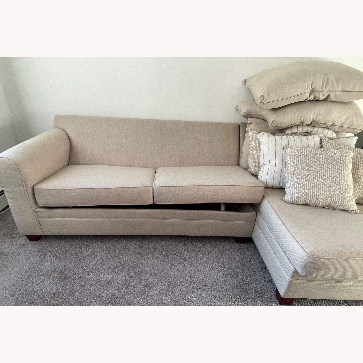 Bob’s Discount Furniture Laurel Beige Sleeper - image-8