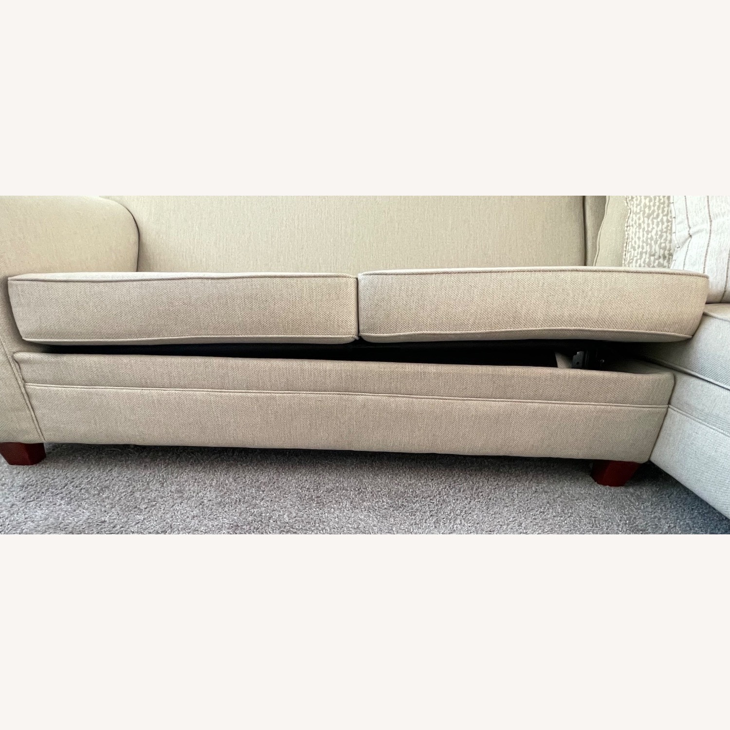 Bob’s Discount Furniture Laurel Beige Sleeper - image-9