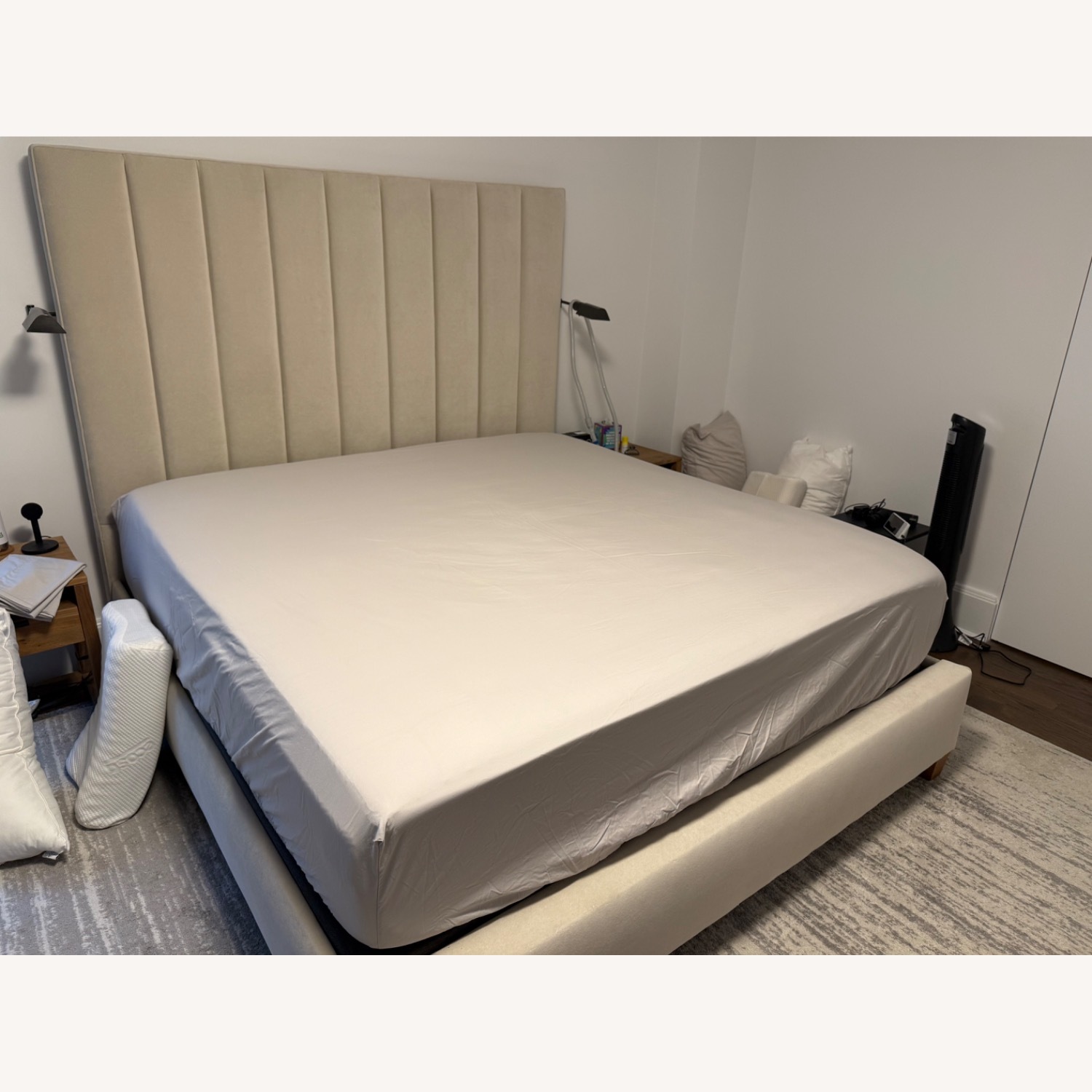 Mitchell Gold + Bob Williams King Bed - Tall Channel Tufted