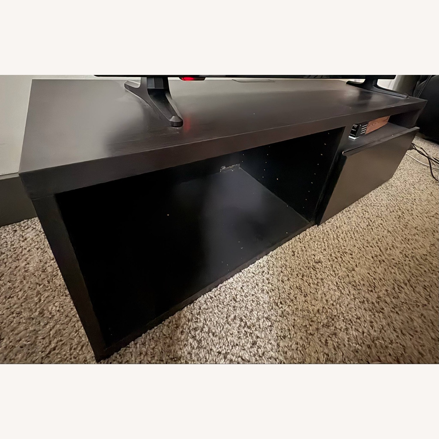 Dark Brown TV Table - image-1